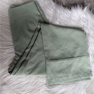 Princess Polly Sage Green Wide Leg Pants Trousers 6